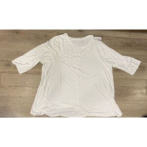 Lane Bryant White Soft Top 26/28 New